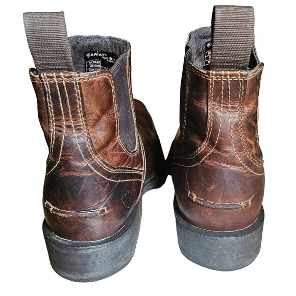 Ariat Men\'s 10.5 D ATS Pro Brown Leather Square Toe Chelsea Boots Style 10019848 main image 5